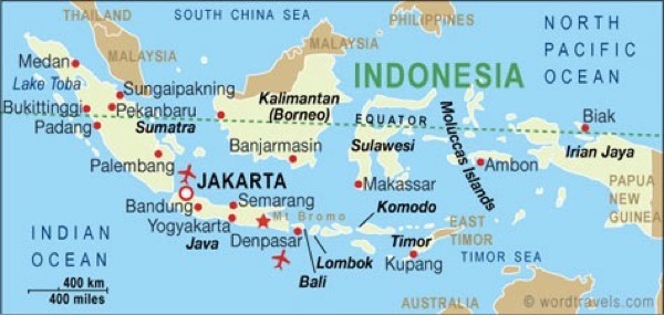 東南アジアに属するインドネシア