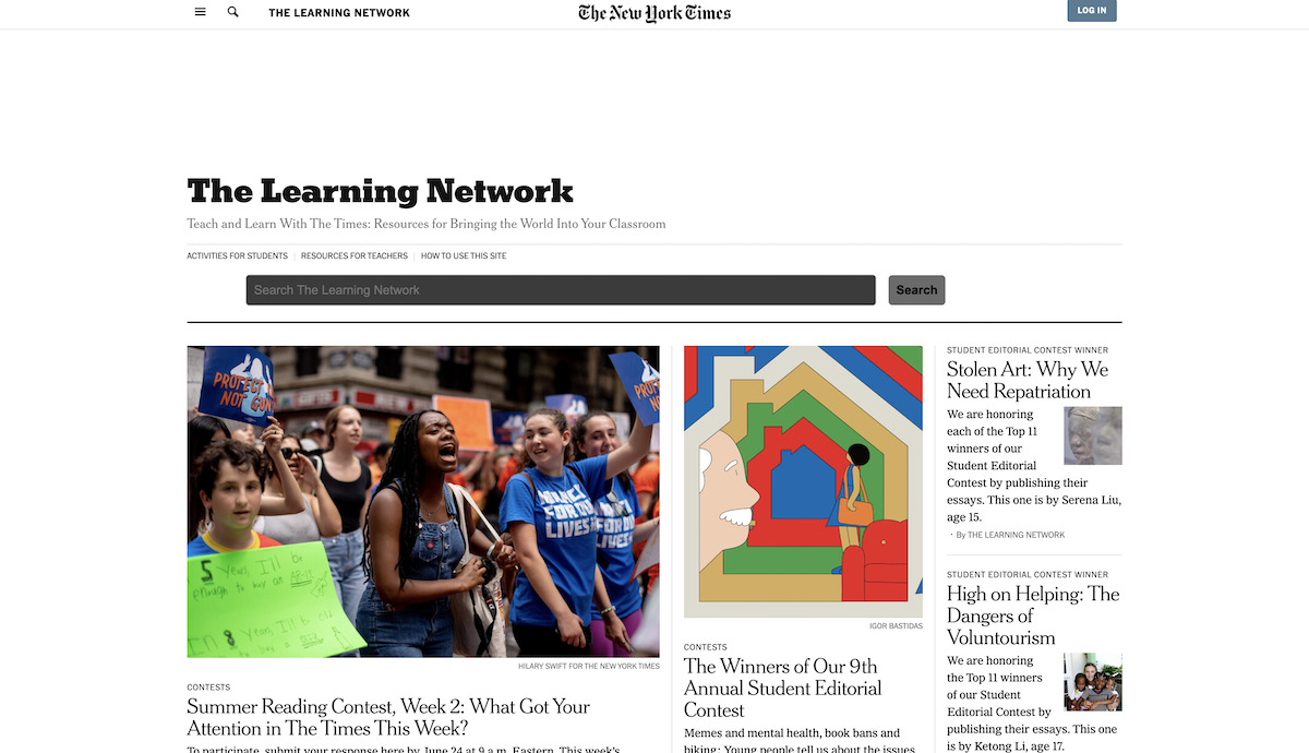 5.The Learning Network New York Times