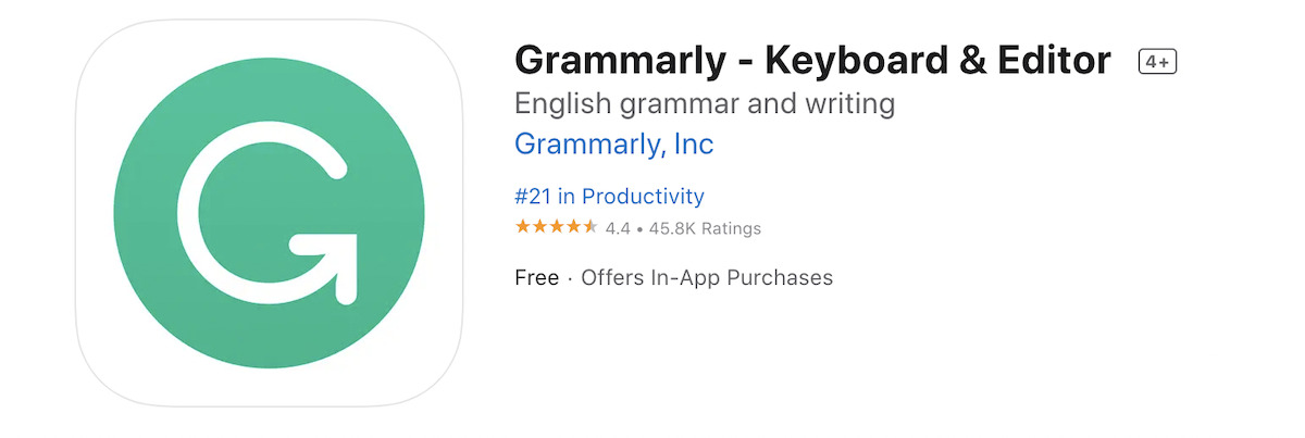 8.Grammarly Keyboard